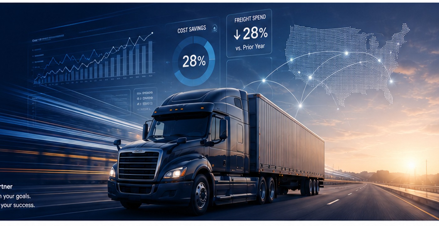 Domestic freight transportation analytics, truckload operations, and supply chain performance dashboard